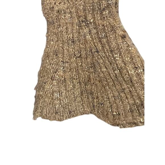 WILLOW & Clay wo size Small soft brown wool blend sweater ruffle accent EUC - Picture 14 of 14